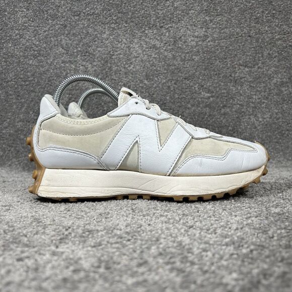 New Balance 327 WS327LA Women’s Size 8 B White Gum Athletic Running Shows Used - Picture 1 of 14